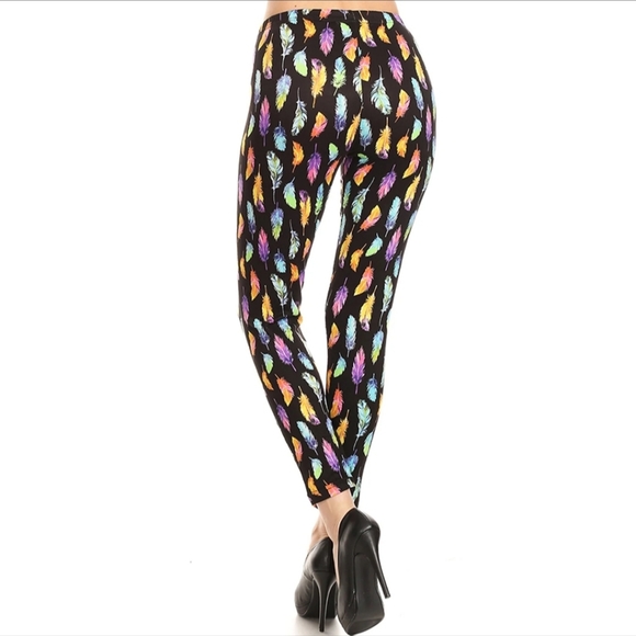 Women's Leggings  Multi Colored Print By Docele Size:One Size [0-12] NWT - Picture 8 of 8
